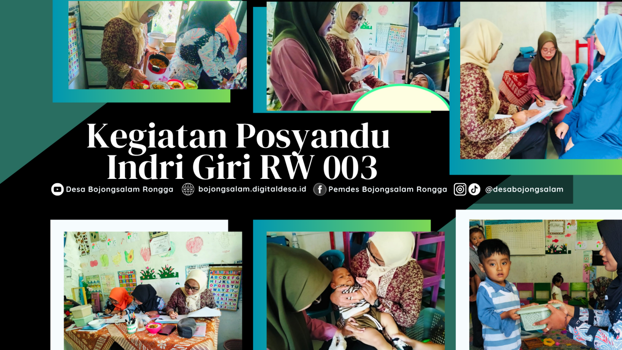 Kegiatan Posyandu Indra Giri Bulan Juni