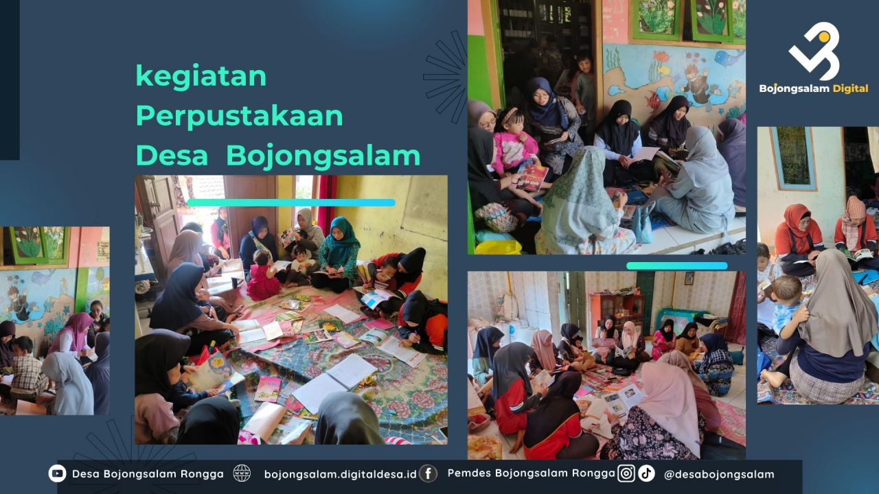 KEGIATAN PERPUSTAKAAN MANDIRI DESA BOJONGSALAM