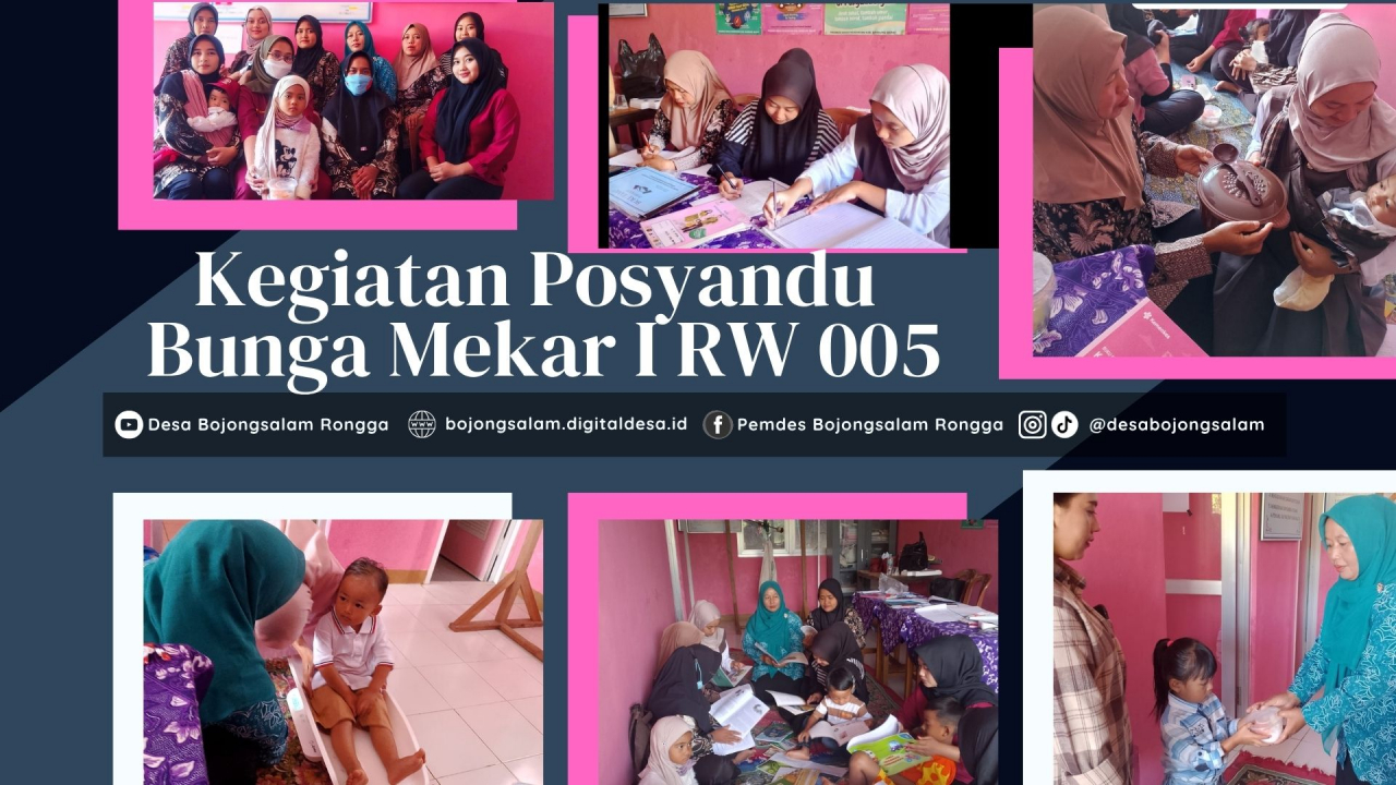 Kegiatan Posyandu Bunga Mekar I bulan juni