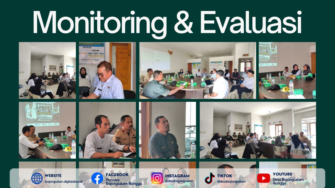 KEGIATAN MONITORING DAN EVALUASI DARI KECAMATAN