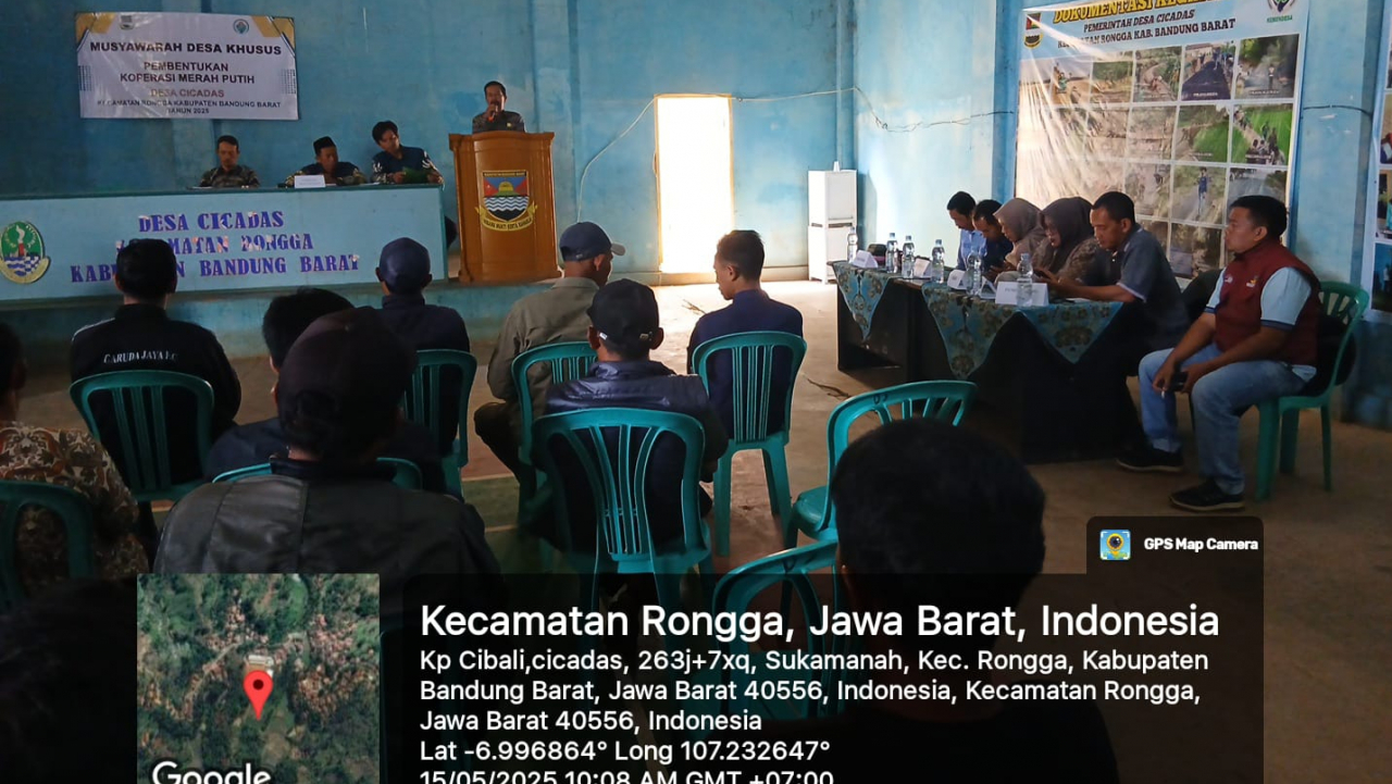 Musyawarah Desa Khusus Pembentukan Koperasi Desa Merah Putih Cicadas Rongga