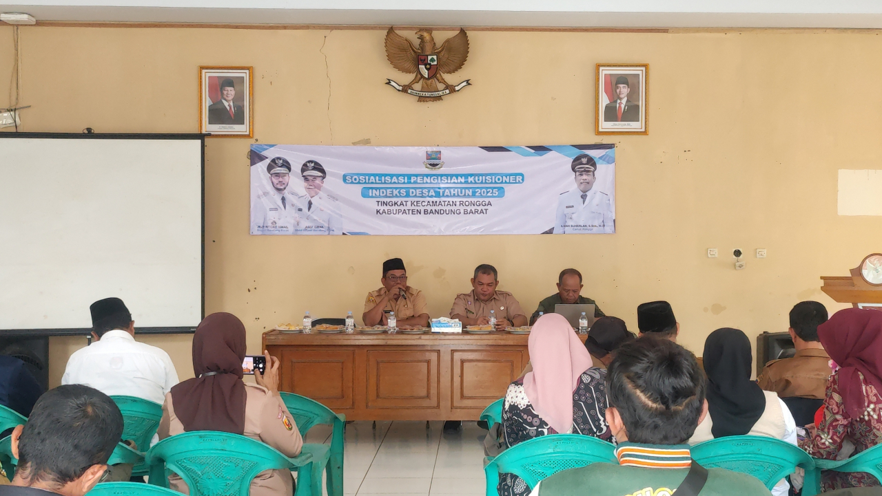 Sosialisasi Pengisian Kuisioner Indeks Desa Tahun 2025 di Kecamatan Rongga