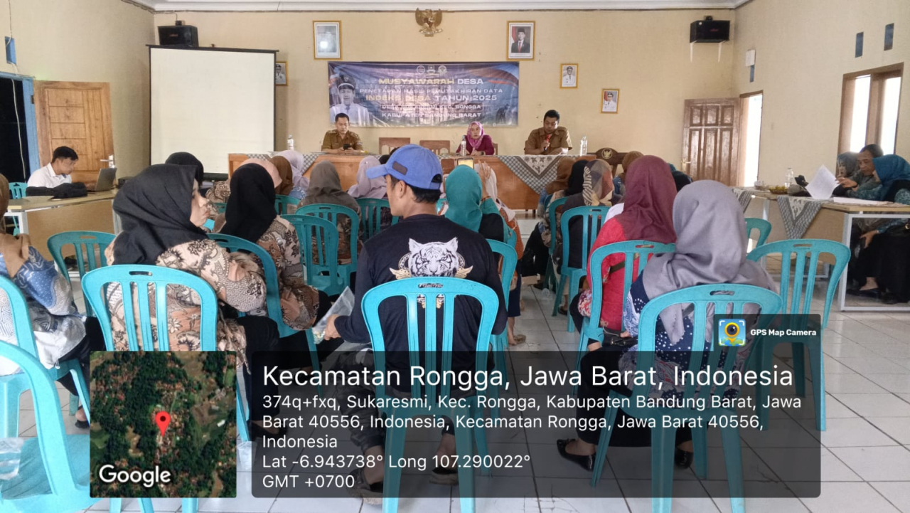 Musyawarah Desa Validasi dan Penetapan Hasil Pemutakhiran Data Indeks Desa Tahun 2025 di Desa Sukaresmi