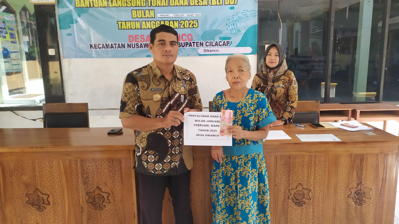 Penyaluran BLT Dana Desa Bulan Januari-Maret Tahun 2025 di Desa Sikanco