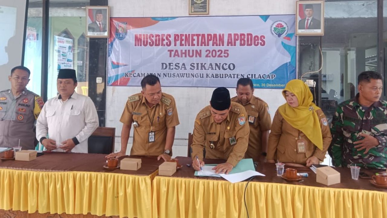 Musyawarah Desa Sikanco Tetapkan APBDes Tahun 2025