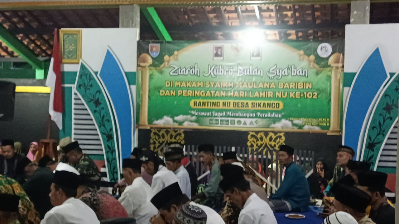 Ziarah Makam dan Peringatan Harlah NU ke-102 di Desa Sikanco