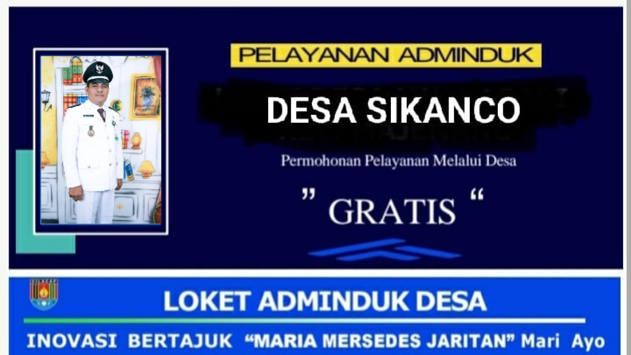 Pelayanan Administrasi Kependudukan di Desa Sikanco Semakin Mudah dengan Program "Maria Mersedes Jaritan"