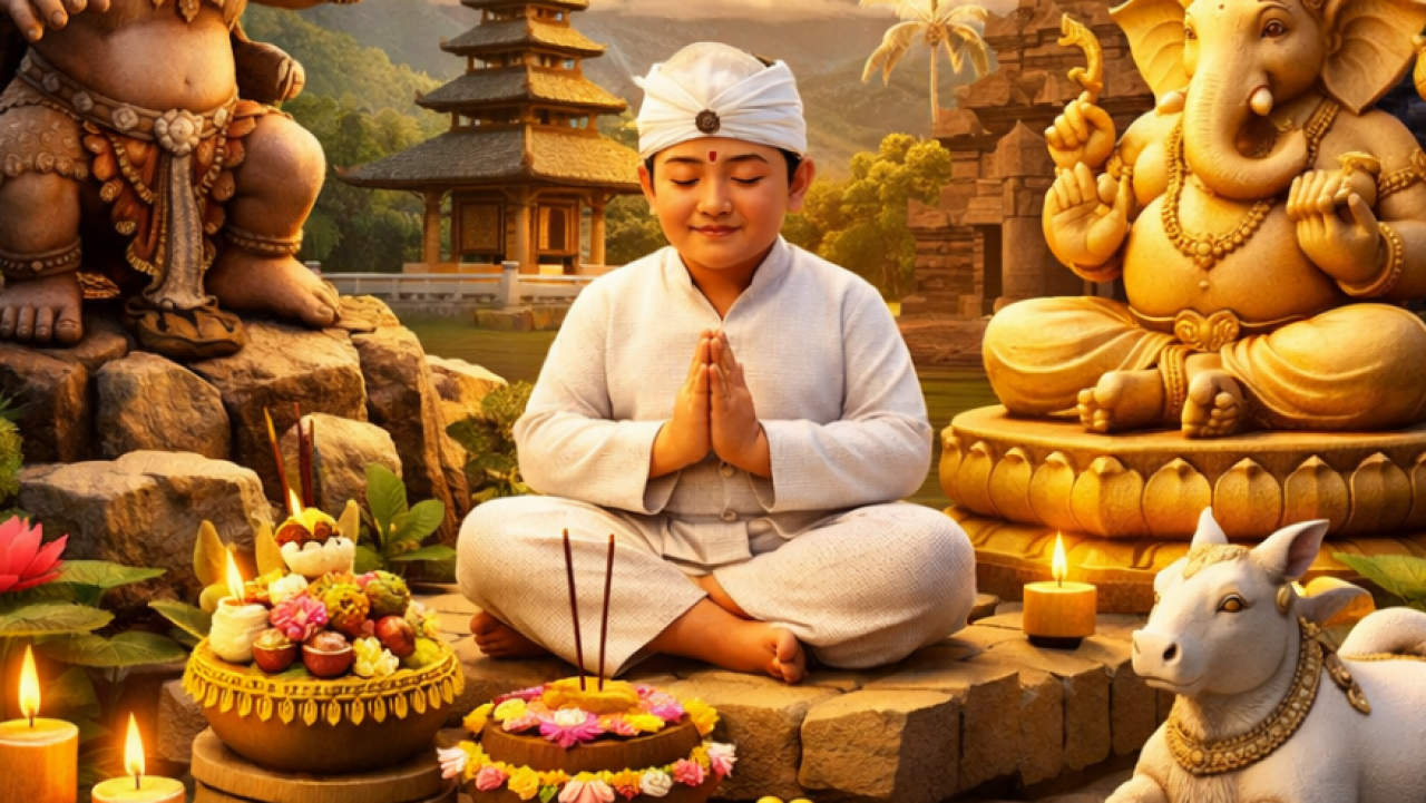 Sambut Nyepi, Desa Sikanco Gelar Doa Bersama Kerukunan