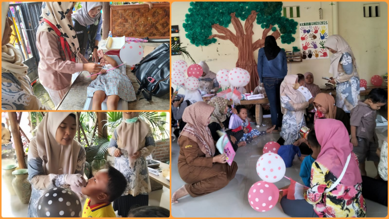 Semangat Kebersamaan Warnai Kegiatan Posyandu dan Pemberian Vitamin A Serentak di Desa Margasari
