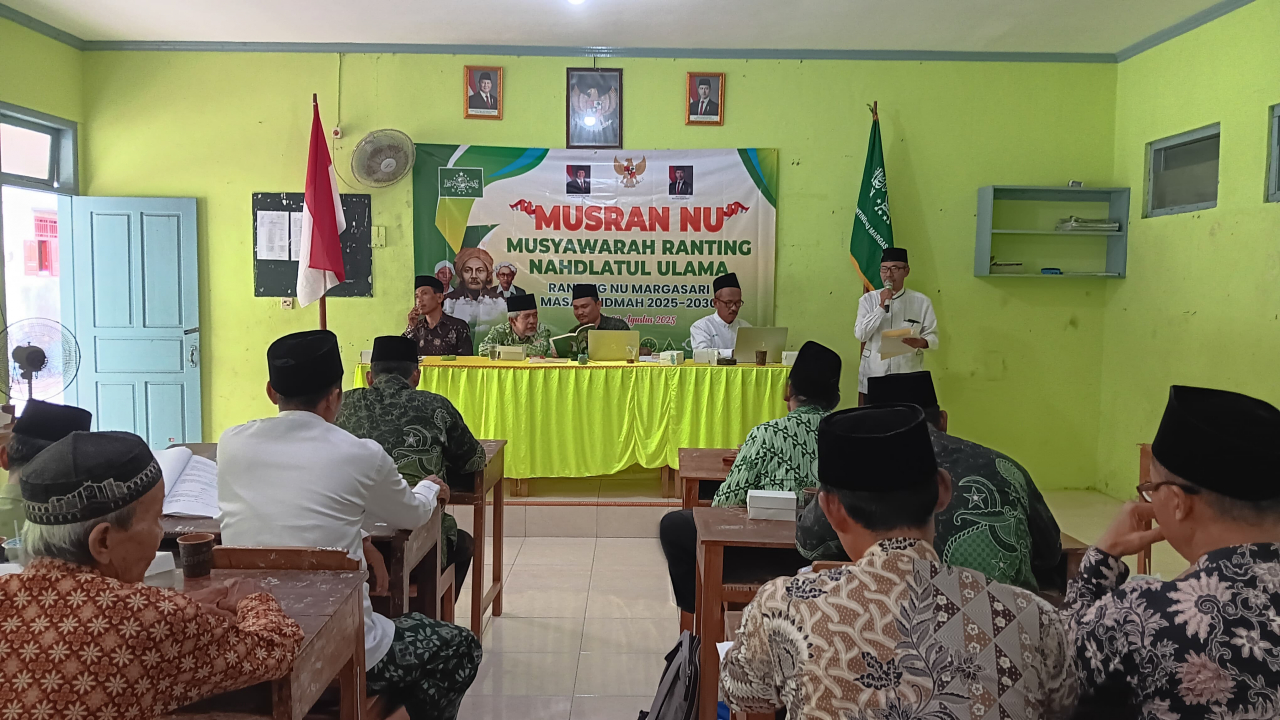 Musyawarah Ranting NU Margasari, Momentum Regenerasi dan Penguatan Komitmen Ke-NU-an