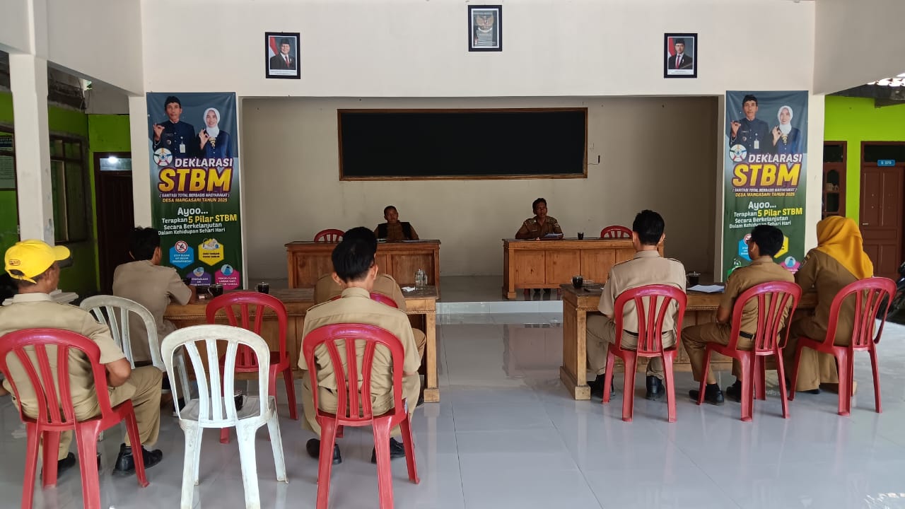 Rapat Koordinasi Pemerintah Desa Margasari: Persiapan Desk Evaluasi Desa Anti Korupsi Tahap II Tahun 2025