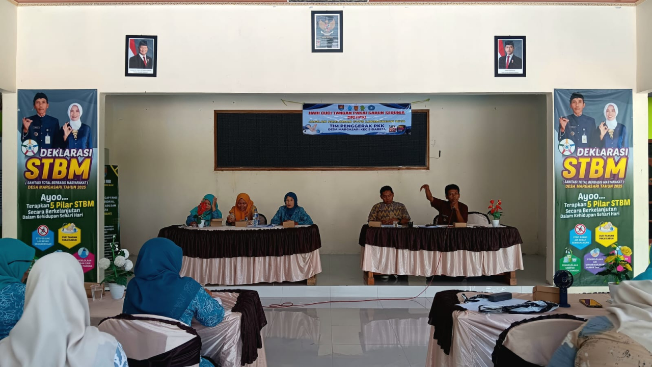 Pemdes Margasari Peringati Hari Cuci Tangan Sedunia Tahun 2025 Sisipi Edukasi Zona Integritas, Anti Korupsi, PHBS, dan Penguatan Kompetensi Kader