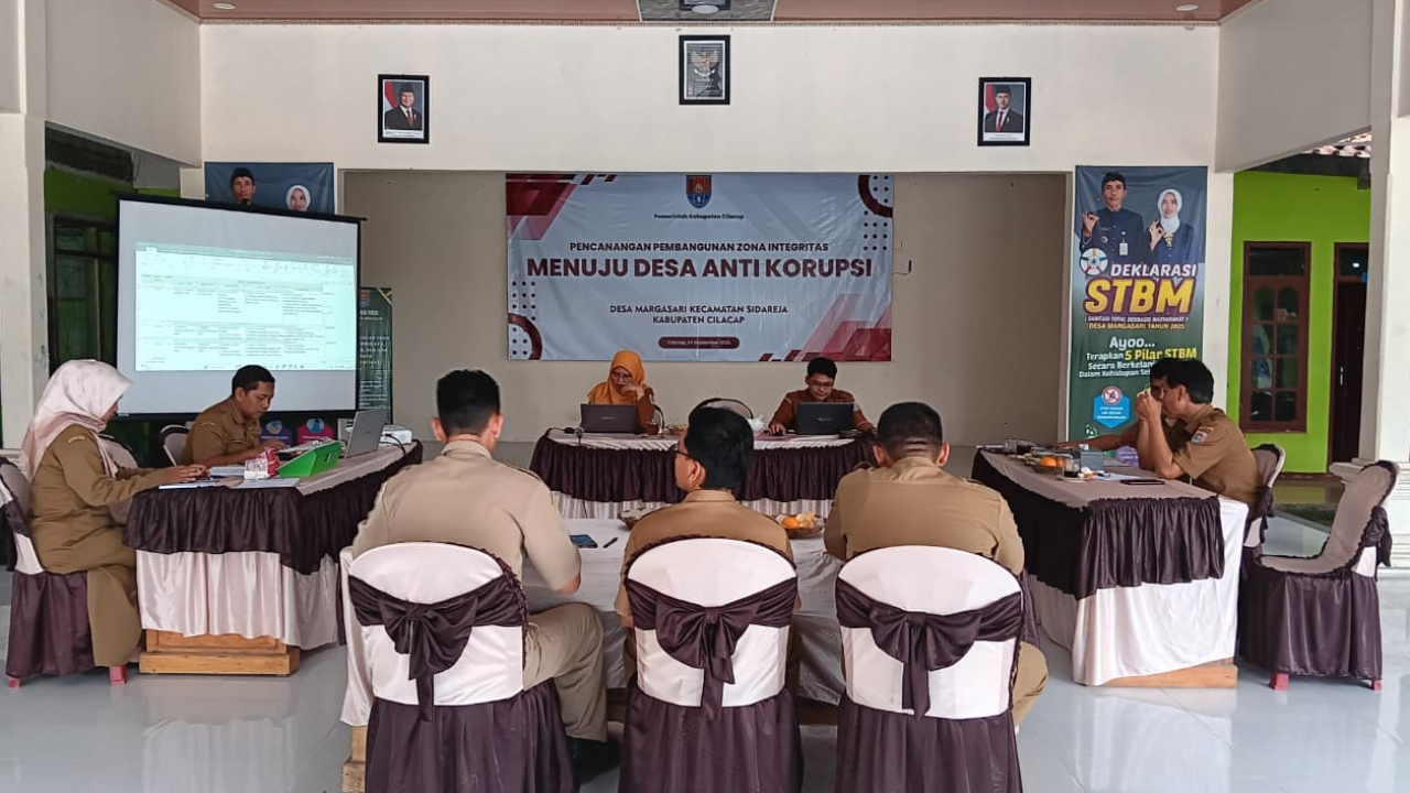 Inspektorat Daerah Cilacap Lakukan Pendampingan Desa Anti Korupsi di Desa Margasari