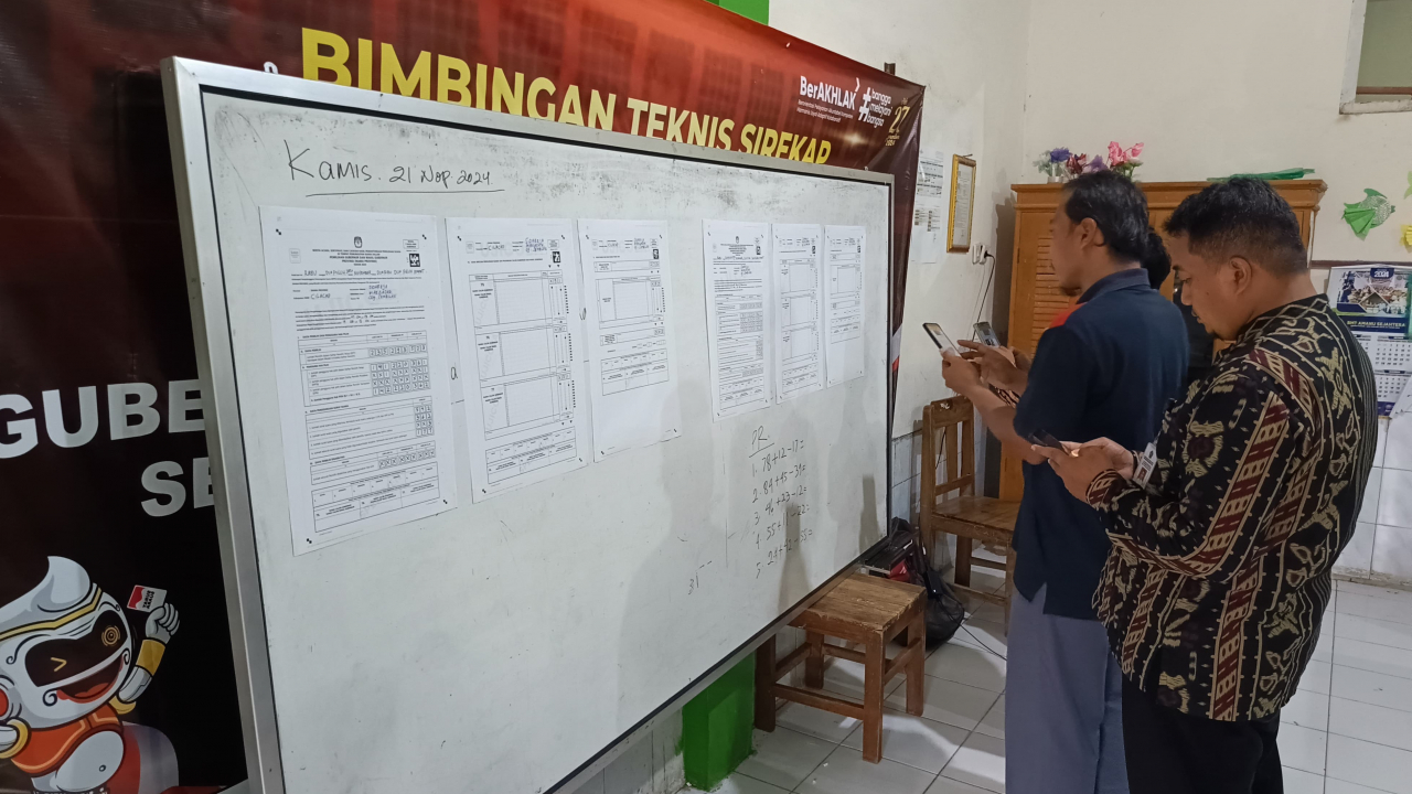 Bimtek Aplikasi Sirekap Pilkada 2024 di Desa Margasari