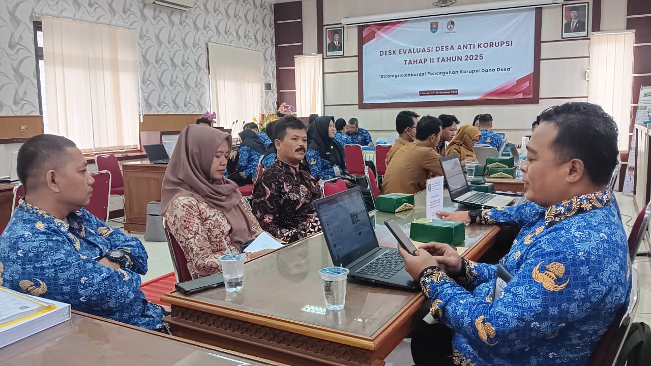 Pemerintah Desa Margasari Ikuti Desk Evaluasi Desa Anti Korupsi Tahap II Tahun 2025