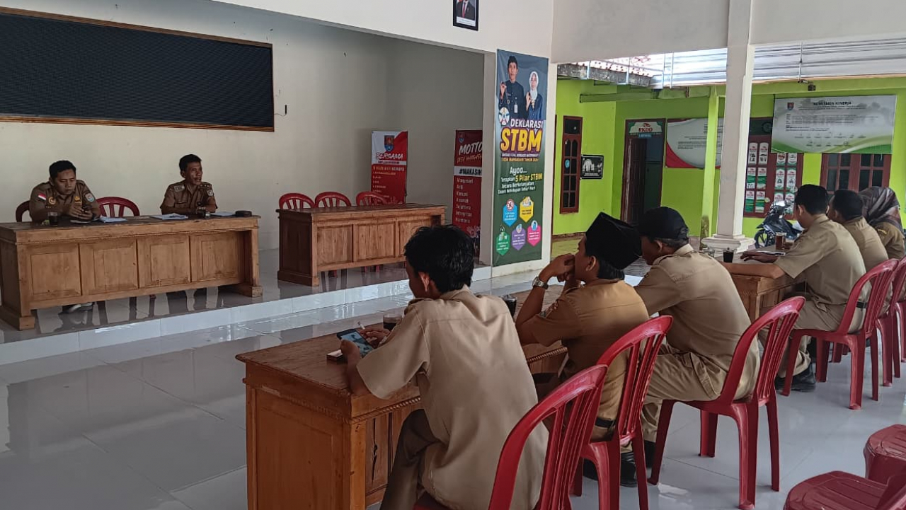 Pemerintah Desa Margasari Gelar Rapat Rutin Mingguan: Perkuat Pelayanan Publik dan Komitmen Zona Integritas