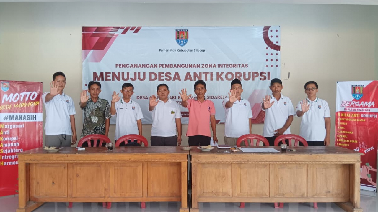 Pemdes Margasari Deklarasikan Pernyataan Bebas Benturan Kepentingan Dukung Pembangunan Zona Integritas Menuju Desa Anti Korupsi