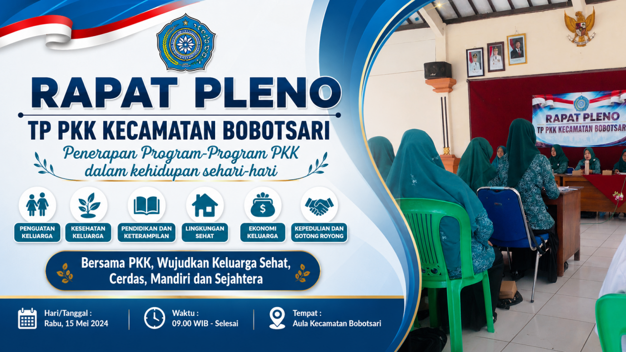 Ketua TP PKK Desa Karangmalang ikuti Rapat Pleno PKK Kecamatan Bobotsari