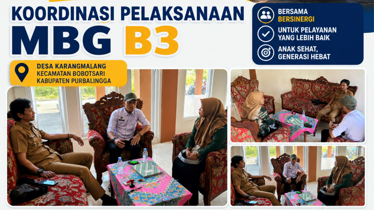 Koordinasi Pelaksanaan MBG B3 di Desa Karangmalang