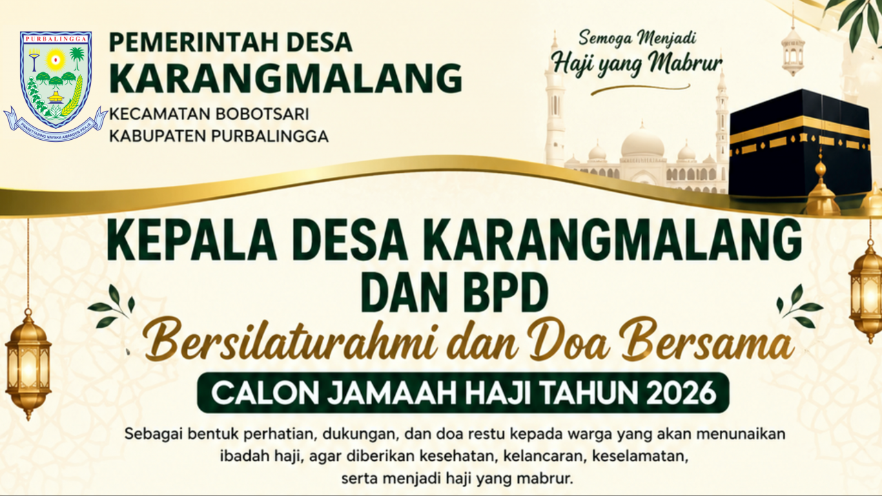 Silaturahmi Kepala Desa, BPD, dan Perangkat Desa Karangmalang kepada Calon Haji