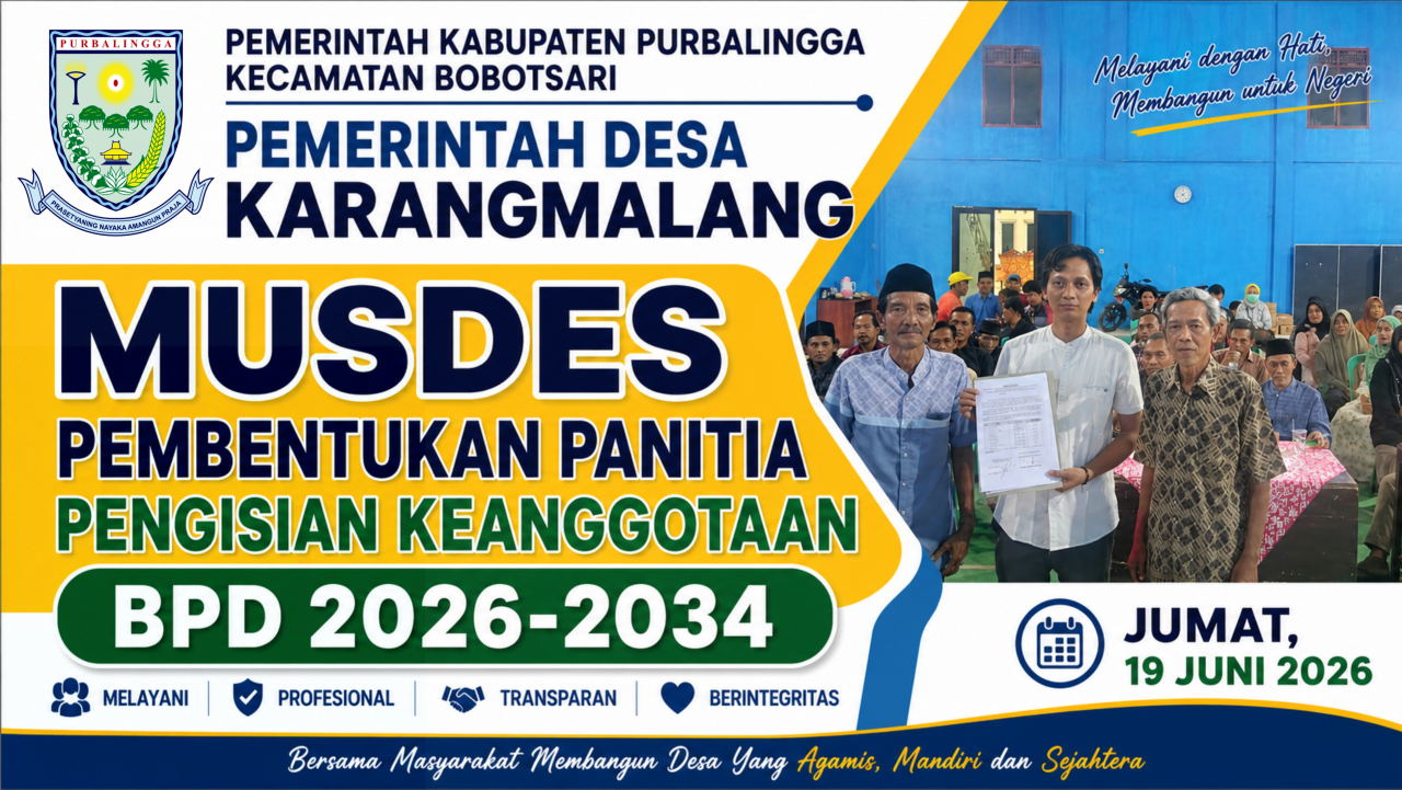 MUSYAWARAH DESA BENTUK PANITIA PENGISIAN KEANGGOTAAN BPD MASA BAKTI 2026–2034