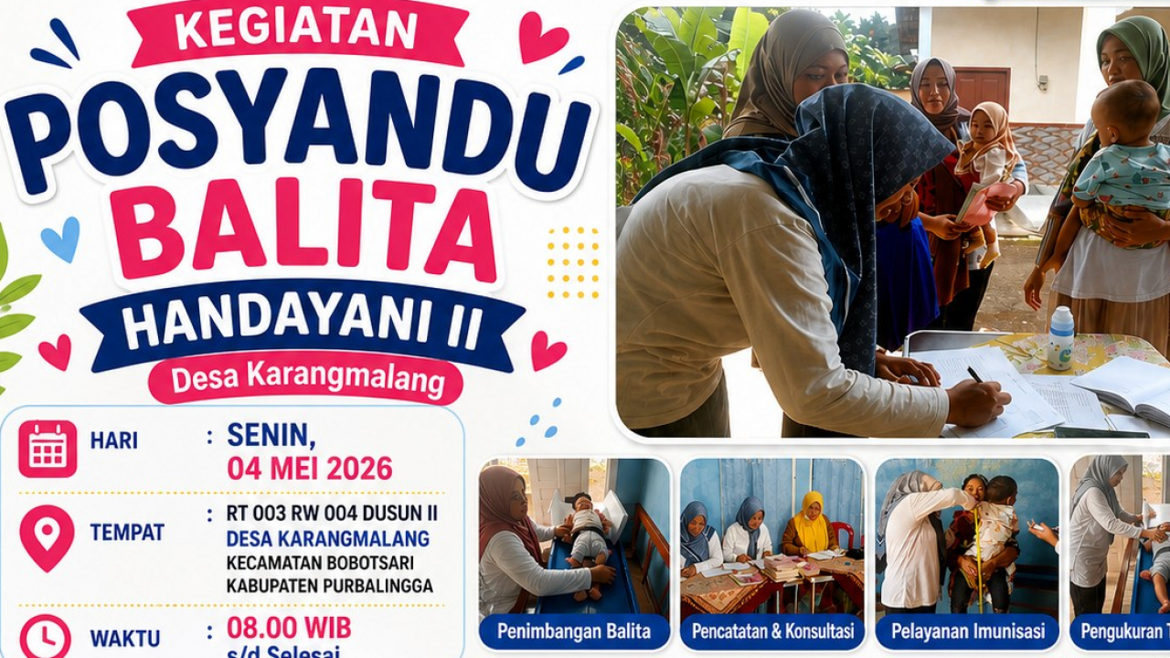 Posyandu Handayani II Gelar Kegiatan Rutin Posyandu Balita, Wujud Nyata Kepedulian Kesehatan Anak