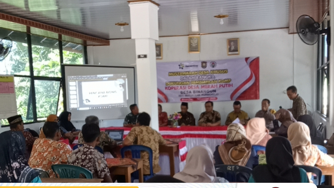 Musyawarah Desa Khusus pembahas Koperasi Desa Merah Putih