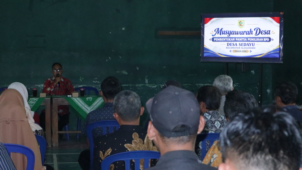 Pemerintah Desa Sedayu Gelar Musyawarah Desa Pembentukan Panitia Pemilihan BPD