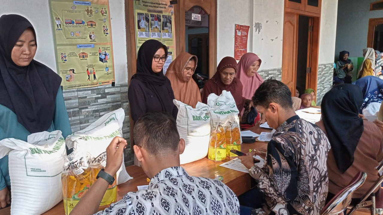 Penyaluran Bantuan Pangan Bulan Mei 2026 di Desa Sedayu Dilaksanakan Secara Bertahap
