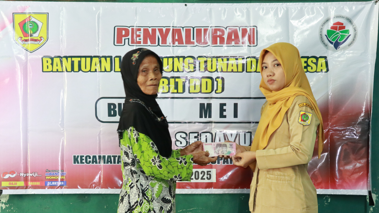 Penyaluran BLT Dana Desa Bulan Mei 2025 di Sedayu, 25 Keluarga Terima Bantuan Tunai