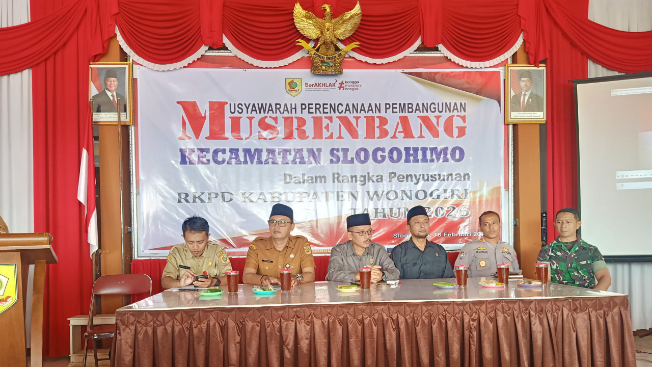 Musrenbang Kecamatan Slogohimo dalam Rangka Penyusunan RKPD Kabupaten Wonogiri Tahun 2026