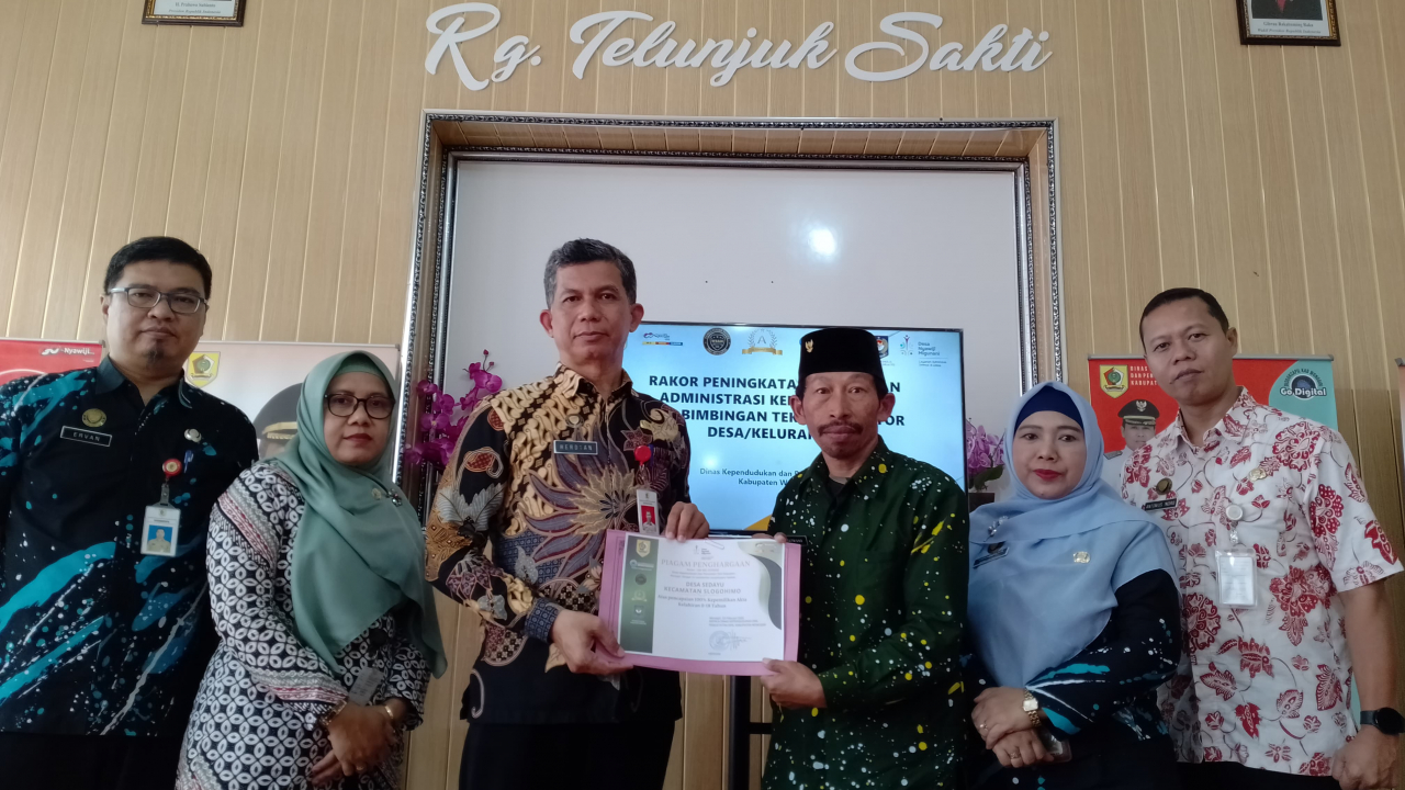 Desa Sedayu Raih Penghargaan 100% Kepemilikan Akta Kelahiran