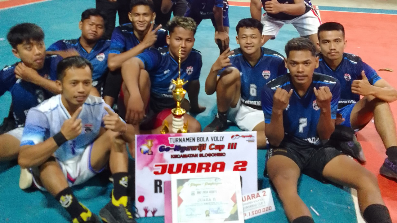 BRC Sedayu Raih Juara 2 Turnamen Bola Voli Go Nyawiji Cup 3