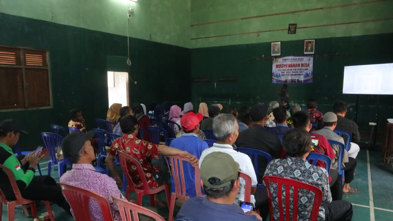 Musyawarah Desa Pembentukan Tim Penyusun RKP Desa Tahun 2027 Digelar di Balai Desa Sedayu