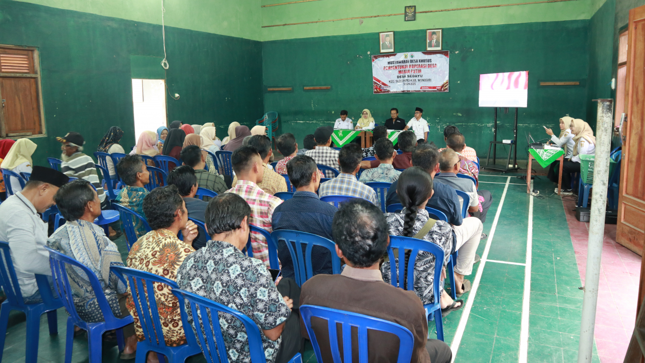 Musyawarah Desa Khusus Pembentukan Koperasi Desa Merah Putih di Sedayu