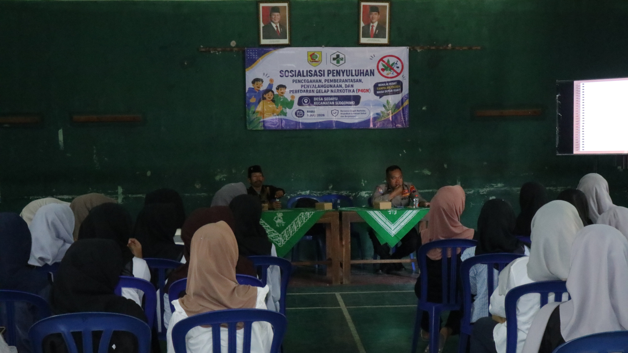 Sosialisasi Pencegahan, Pemberantasan, Penyalahgunaan, dan Peredaran Gelap Narkoba (P4GN) Tingkatkan Kesadaran Remaja Desa Sedayu