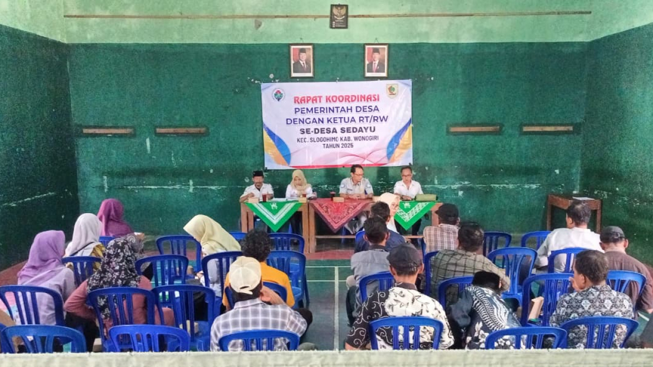 Pertemuan Rutin RT/RW Desa Sedayu Bahas Program Desa dan Sosialisasi Jasa Raharja