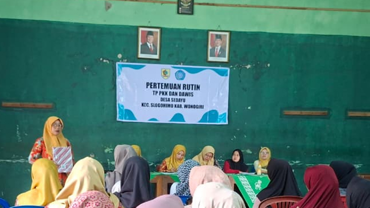TP PKK Desa Sedayu Gelar Pertemuan Rutin Bersama Dawis