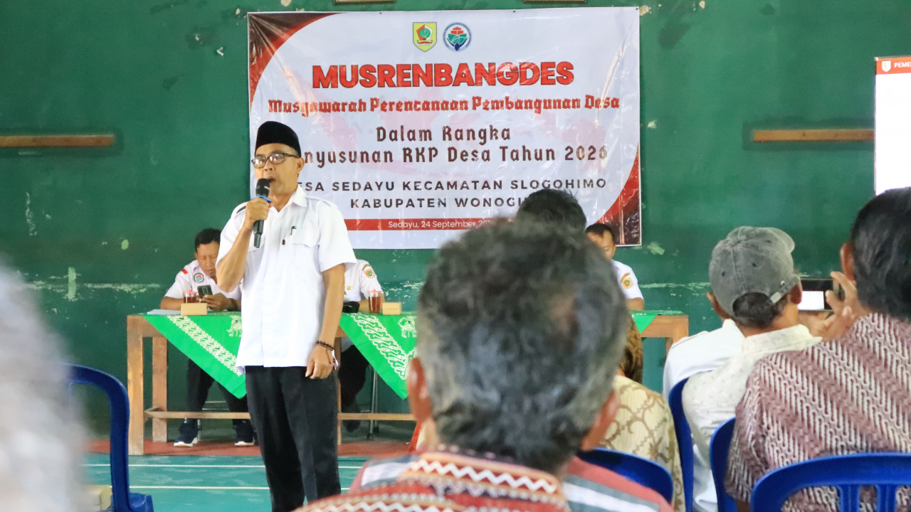 Pemdes Sedayu Selenggarakan Musrenbangdes Penyusunan RKPDesa Tahun 2026