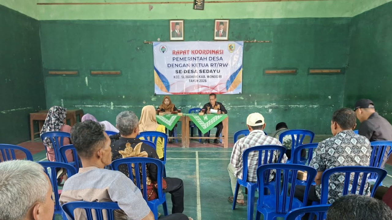 Rapat Koordinasi RT/RW Desa Sedayu Bulan Agustus 2026