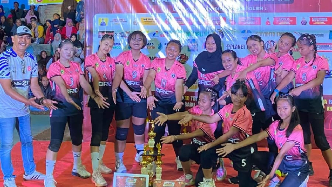 BRC Sedayu Ukir Prestasi, Tim Voli Putri Raih Runner Up Piala Bupati Kecamatan Slogohimo