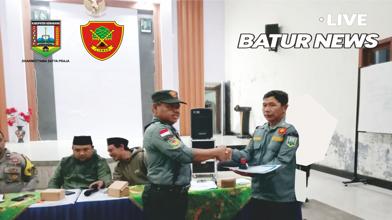 SERAH TERIMA JABATAN NDANTON LINMAS DESA BATUR