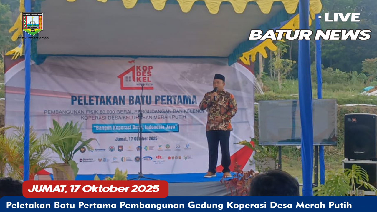 Peletakan Batu Pertama Gerai Koperasi Desa Merah Putih