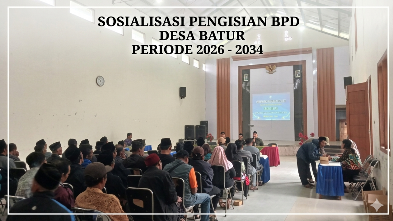 SOSIALISASI PENGISIAN BPD periode 2026 - 2034