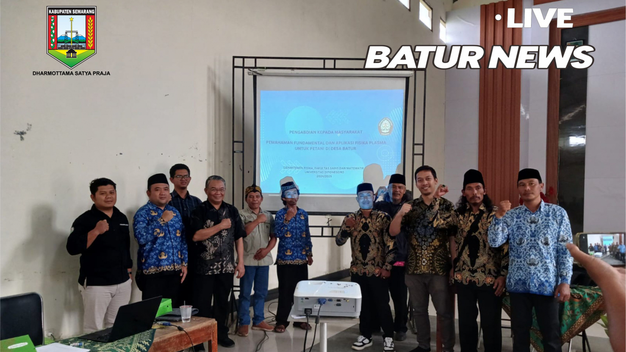 PEMBERIAN HIBAH ALAT PLASMA OZON PASCA PANEN PETANI