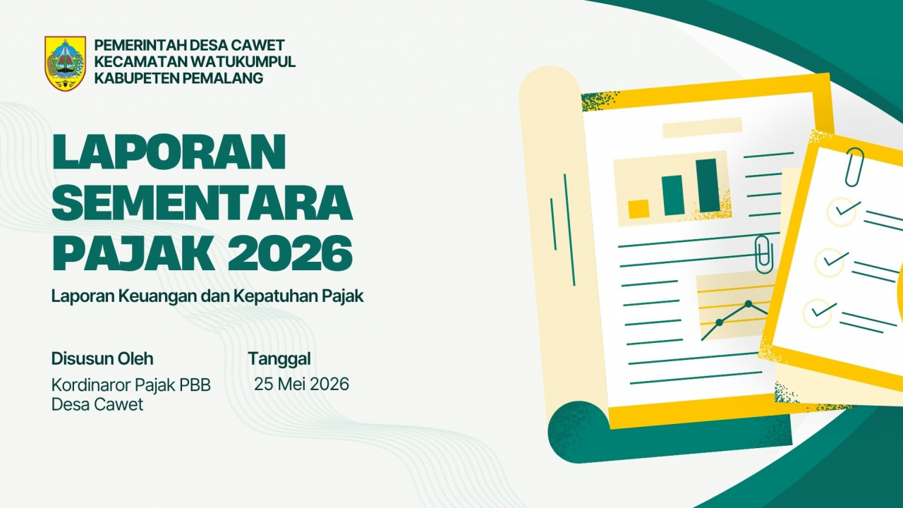 Laporan Sementara Pajak PBB Desa cawet