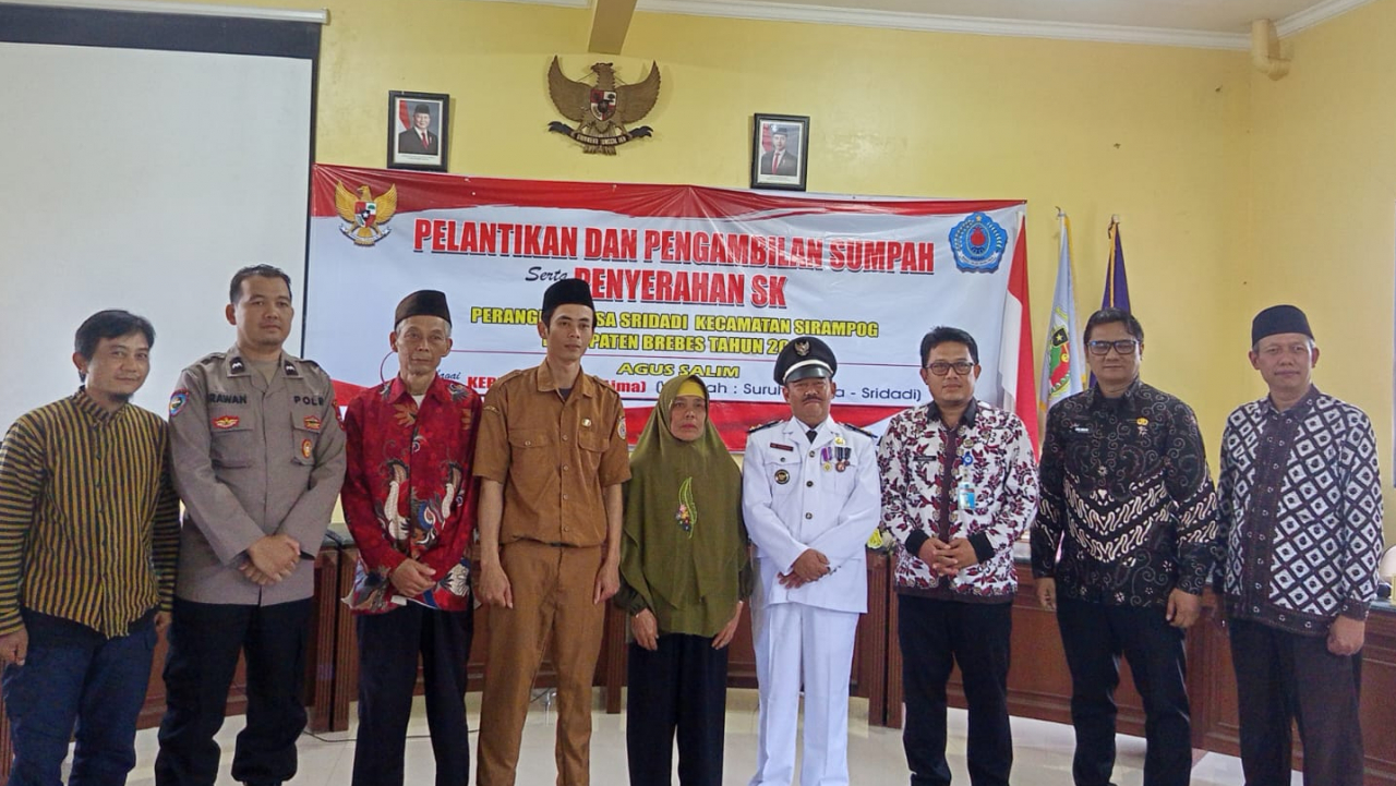 Resmi Dilantik, Kepala Dusun 5 Desa Sridadi Siap Mengabdi