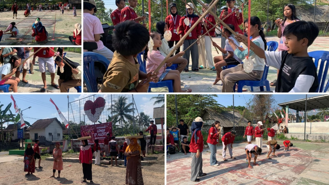 Merah Putih dan Gelak Tawa, Warga Karang Melok Rayakan Kemerdekaan