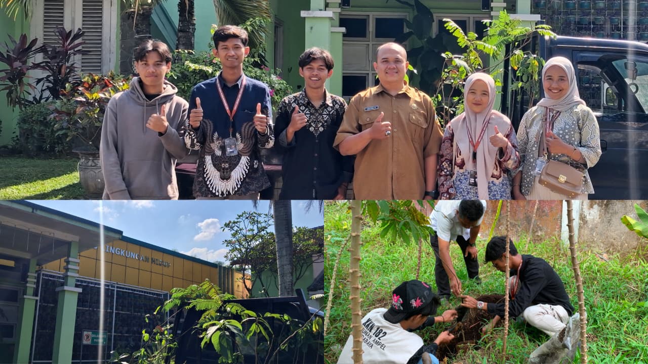 Mahasiswa KKN UINSA Bersama DLH Bondowoso Wujudkan Gerakan Penghijauan di Desa Karang Melok