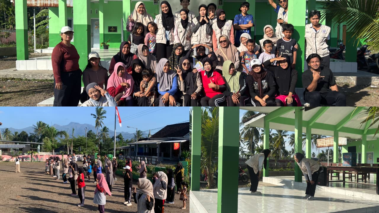 Mahasiswa KKN UINSA Gelar Senam Lansia Perdana, Ajak Warga Hidup Lebih Sehat